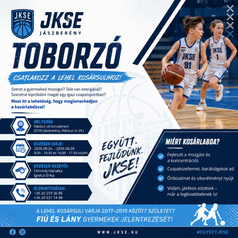 KOSÁRLABDA TOBORZÓ JÁSZBERÉNYBEN – VÁR A LEHEL KOSÁRSULI!